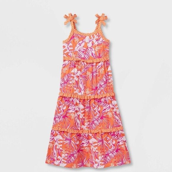 Cat & Jack XXL 18 girls maxi dress blue - Picture 1 of 5